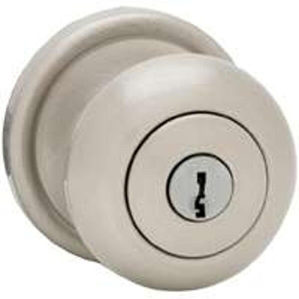 Signature Series Keyed Entry Knob, Satin Nickel